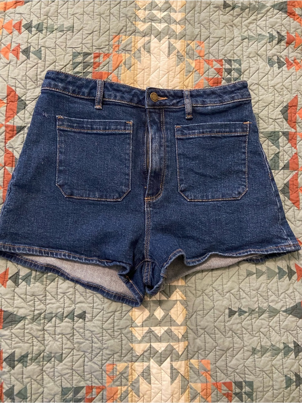 ROLLA'S Dark Blue Denim Short Shorts